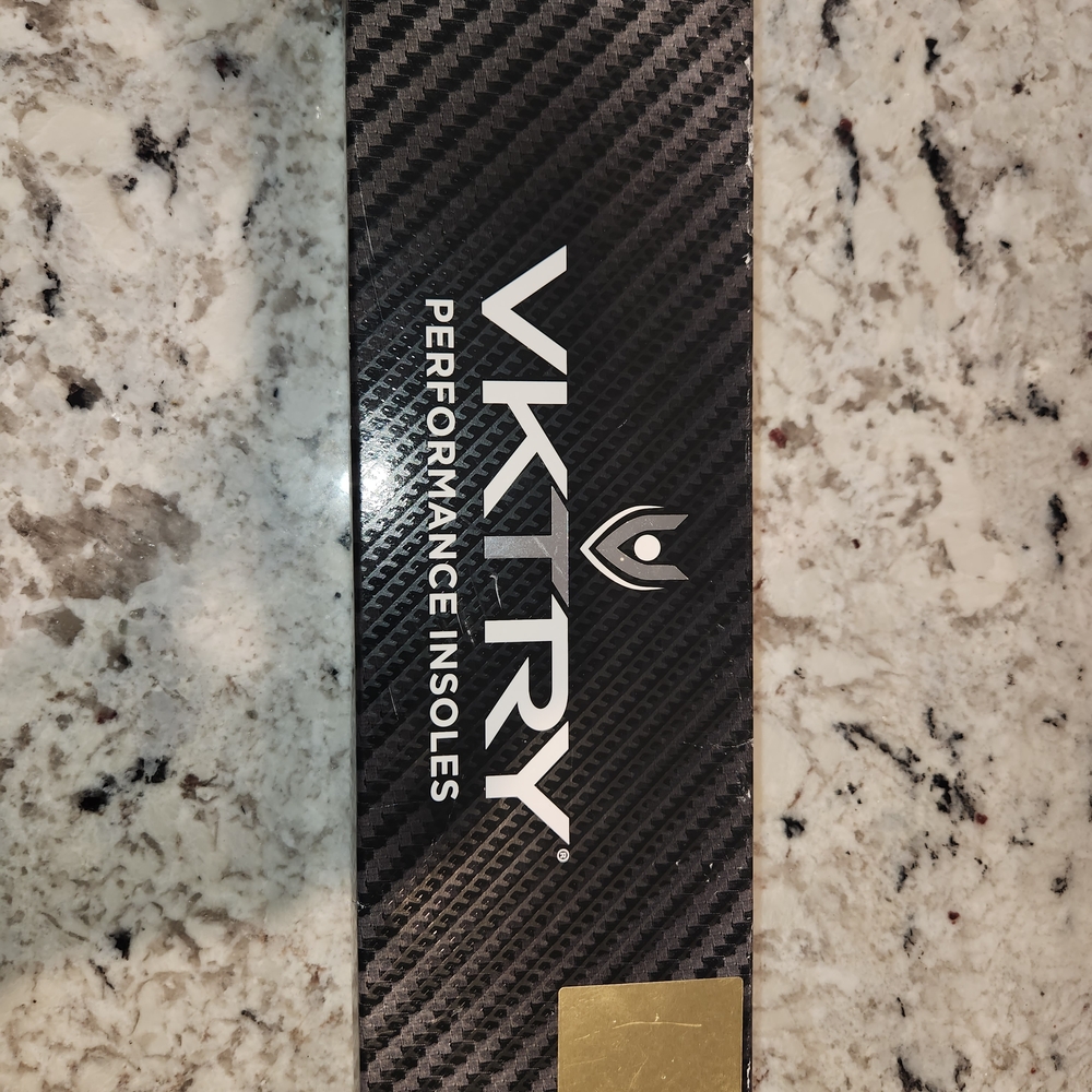 VKTRY Performance Insoles for Men - Black